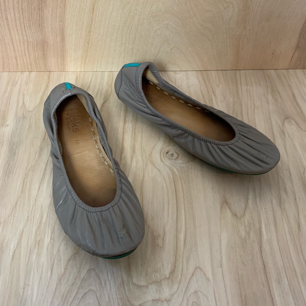 Tieks Nude Leather Comfort Foldable Ballet Flats